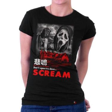 Imagem de Camiseta Baby Look Panico Scream Camisa Filme Terror Ghostface - KING 