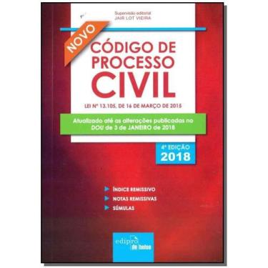 Imagem de Código de Processo Civil 2018 - Coleção Mini Códigos - Edipro