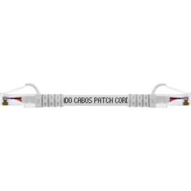 Imagem de Cabo De Rede 10 Centímetros Patch Cord Cat5e UTP 100% Cobre Branco - C