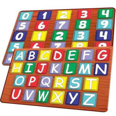 Imagem de Brinquedo Didático Alfabeto Números Pedagógico Kit Infantil - Jacaré B