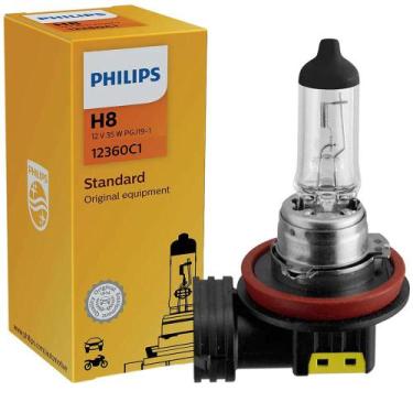 Imagem de Lâmpada Amarela Halógena 3200-K 12V H8 PGJI9-I 12360C1 - Philips