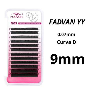 Imagem de Cílios Fadvan Volume Brasileiro Fio Y Curva D/C Mix 8-14mm E Tamanhos 