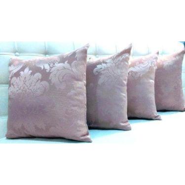 Imagem de Kit 6 Capas De Almofadas Jacquard Medalhão Arabesco 45x45 - INGRID BOR