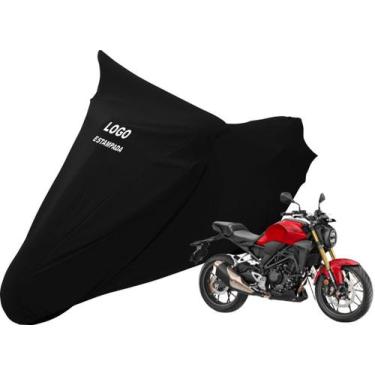 Imagem de Capa De Tecido Cobrir Moto Honda Cb 300r Alta Durabilidade - Mz, Preta