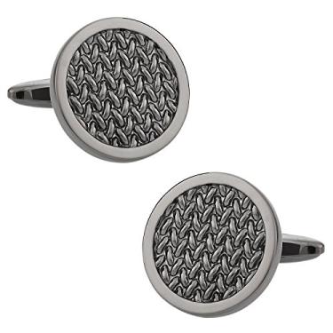Imagem de Abotoaduras de tecido Cuff-Daddy em tom bronze com caixa de apresentação