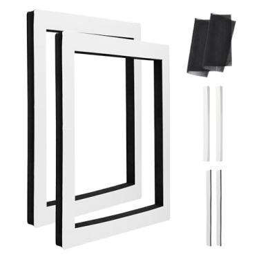 Imagem de RVGUARD Kit universal de vedação de ar condicionado de teto de trailer de 35,56 cm x 35,56 cm (pacote com 2), seladora de teto RV impermeável, com filtro AC, para substituição de reparo de telhado de