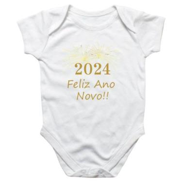 Imagem de Body intantil Ano Novo 2024 fogos artificios - Alearts, P