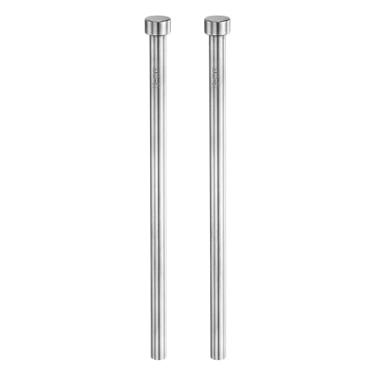 Imagem de HARFINGTON 2 pinos ejetores retos 9/81.3 cm diâmetro 150 mm (6") longo SKD61 perfuradores de ponta redonda perfuradores de pino ejetor de aço para fabricação de matrizes manutenção mecânica