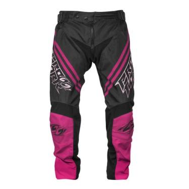 Imagem de Calça Motocross Infantil Menino Menina Brave Pro Tork Proteção, ROSA, 