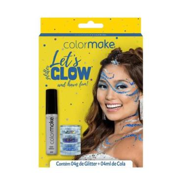 Imagem de Kit Maquiagem Glitter E Cola Let's Glow Carnaval - Colormake, Have Fun