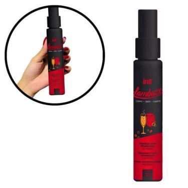 Imagem de Gel Beijável Hot Lambuze Para Massagem 55ml Intt Morango c Champanhe