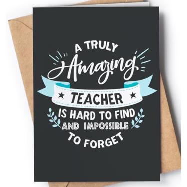 Imagem de Cartão de agradecimento para professor | Cartão de agradecimento incrível para homens ou mulheres para qualquer ocasião: aniversário, aposentadoria, adeus, fim de ano ou apenas porque. Linda ideia de