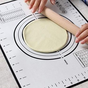 Imagem de Tapetes de Assadeira Grossa Tapetes de Massa, Colapso para Assar (Preto 40 * 60cm)