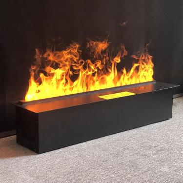 Imagem de Lareira decorativa a vapor de água com chama atomizadora 3D, inserção de lareira elétrica com toque/controle remoto, sem aquecedor, 90 cm