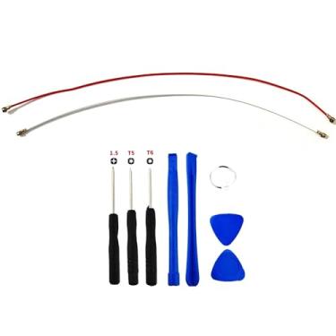 Imagem de 2 peças/conjunto de antena de sinal cabo flexível peça de reparo para Samsung Galaxy A54 5G SM-A546U versão americana com kit de ferramentas