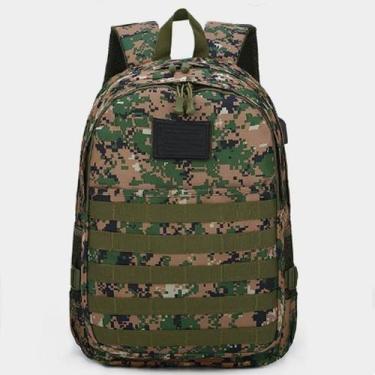Imagem de Mochila Mala Bolsa 25L Camuflada Casual Acampamento Verão Corrida Semi