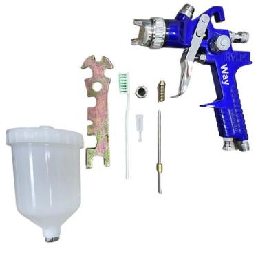 Imagem de Compressor de pintura gravidade HVLP bico de 1,4mm profissional - Impo