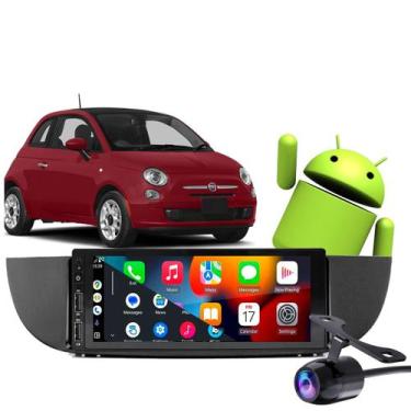 Imagem de Central Multimídia Fiat 500 1 Din Android-Auto Carplay - E-Carplay, Pr