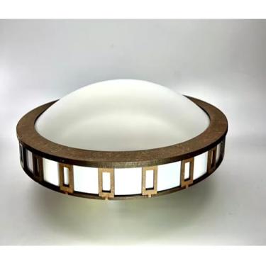 Imagem de Plafon Madeira Redondo baixo Sobrepor