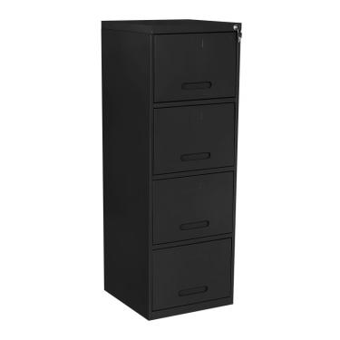 Imagem de Arquivo de Aço 4 Gavetas Preto - ultra Móveis