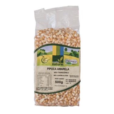 Imagem de Kit 6X: Milho de Pipoca Amarela Orgânico Coopernatural 500g