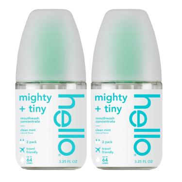 Imagem de Enxaguante bucal hello Clean Mint Concentrado, sem álcool, 100 ml, 2 unidades