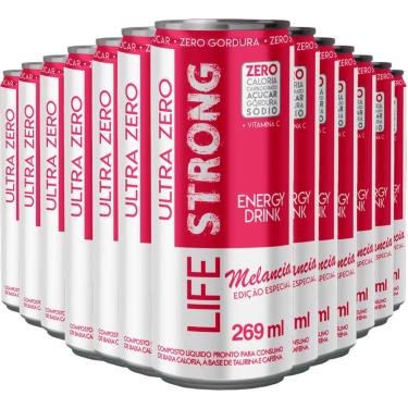 Imagem de Energético Life Strong Energy Drink 12 unidades Melancia