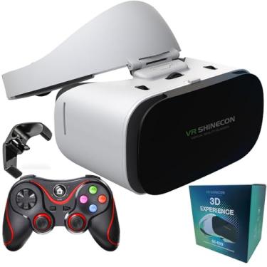 Imagem de Óculos Realidade Virtual Fones Ouvido Estéreo Óculos 3D, Óculos Realidade Virtual Para TV, Filmes, Videogames(V8)