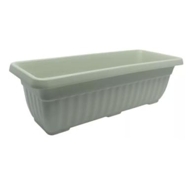 Imagem de Floreira de Jardim e Decoração/Horta em casa Cachepô Retangular Vaso de Planta - COR: OFF WHITE