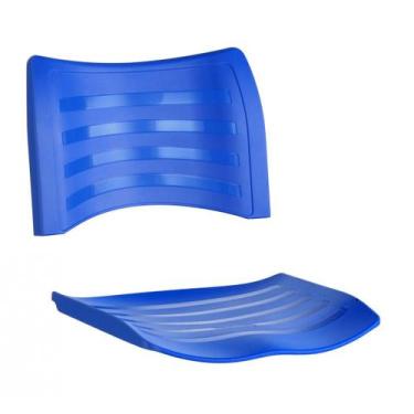 Imagem de Assento e encosto cadeira plástica - Masticmol, Azul