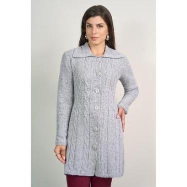 Imagem de Sobretudo Plus Size Tricot Premium Mousse Super Grosso Lindo-Feminino