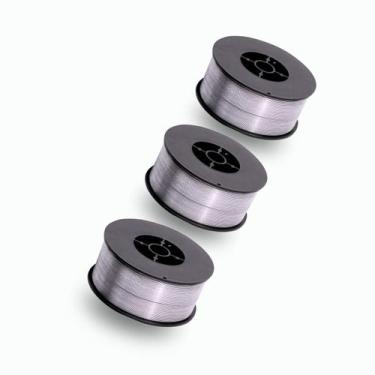 Imagem de 3 Pcs Arame Solda Mig Inox 308l 0.8mm Uso Com Gás Rolo 1kg - OMEGA