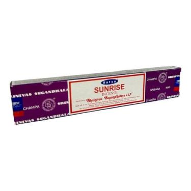 Imagem de Incenso Nascer do Sol Massala Sunrise Satya Cx c 12 Varetas - Lua Míst