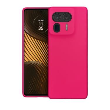 Imagem de Capa Capinha (ROSA) Fosca Luxo Aveludada Premium Compatível Motorola Edge 50 Ultra