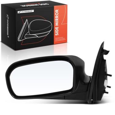 Imagem de A-Premium Espelho retrovisor traseiro externo preto dobrável manual do passageiro compatível com Honda Civic 2003 2004 2005