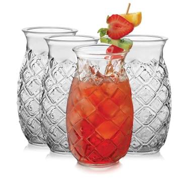 Imagem de Libbey Copos de abacaxi Tiki, 500 ml, conjunto de 4