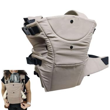 Imagem de Canguru Carregador Bebe Criança Bolso Alça Ajustavel Ergonomico Passeio Viagem Seguro Confortavel Sentado Resistente