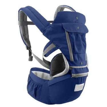 Imagem de Canguru Carregador Bebe Criança Bolso Alça Ajustavel Ergonomico Sentado Deitado Passeio Viagem Macio Confortavel Seguro Resistente