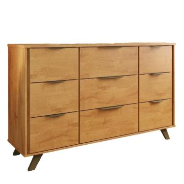 Imagem de Cômoda Buffet Olimpia 9 Gavetas MDF - Móveis Europa