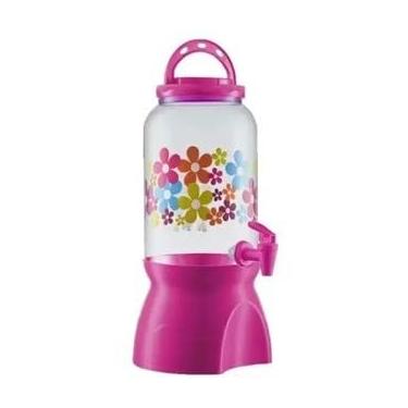 Imagem de Kit Dispensador De Suco De PláStico, Jarra Grande de 3,6L Para Bebidas(MARGARIDA)