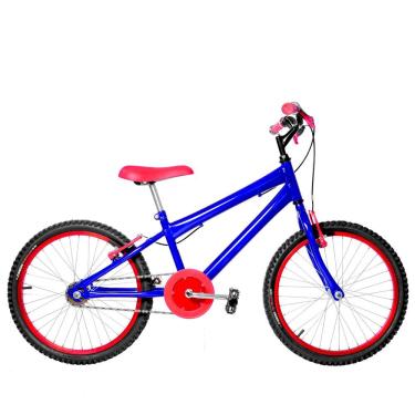 Imagem de Bicicleta Infantil Masculina Aro 20 Azul e Vermelha