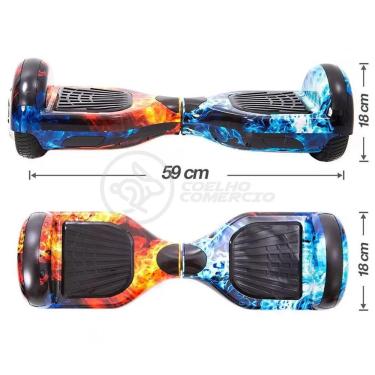 Imagem de Hoverboard Overboard Fogo Gelo Skate Elétrico Ice Fire Nº10