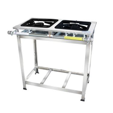 Imagem de Fogão Serv Kenok 2 Bocas 1 Dupla Baixa Pressão Fbse2b.840