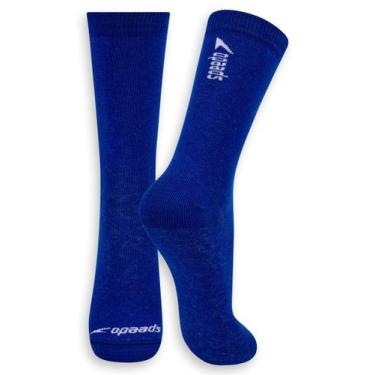 Imagem de Meia Esportiva Cano Longo Speedo 8026, Azul marinho, 33-38