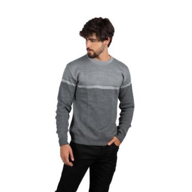 Imagem de Suéter Masculino Menswear - Lex Menswear, GG, Cinza grafite ingles