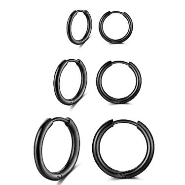 Imagem de Dainty 8 pares de brincos de aço inoxidável cirúrgico banhados a ouro 14K brincos de argola, brincos de diamante CZ feminino masculino leve, hipoalergênico, conjunto de brincos para múltiplos piercings, adequado para cartilagem, hélice, lóbulo, primeiro furo, segundo furo, terceiro buraco, Zircônia 