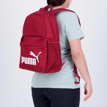 Imagem de Mochila Puma Phase Vermelha e Branca, Único