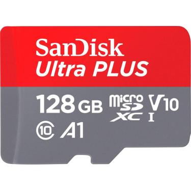 Imagem de SanDisk - Cartão de memória microSDXC UHS-I Ultra PLUS 128GB-SDSQUBC-128G-AN6IA