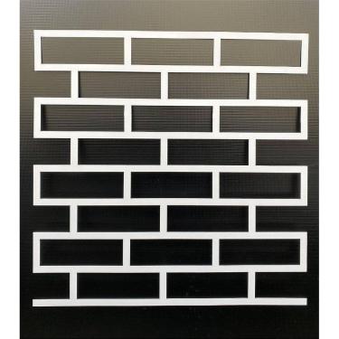 Imagem de Stencil Tijolinho Revestimento De Parede Pintura 60X60 Cm