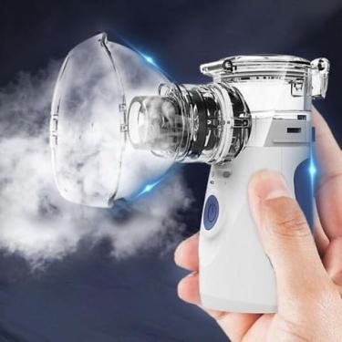 Imagem de Máquina Nebulizadora Portátil Inalador Nebulizador Adulto Infantil Silencioso